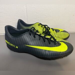 NIKE JR MERCURIALX VAPOR XI CR7 kids turf shoe seaweed